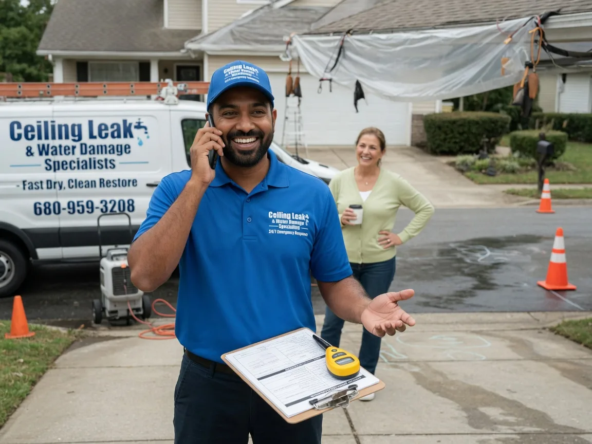 Ceiling Leak Cleanup Port Jefferson, OH FAQs